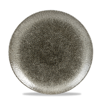 Raku Quartz Black Coupe Plate 26cm